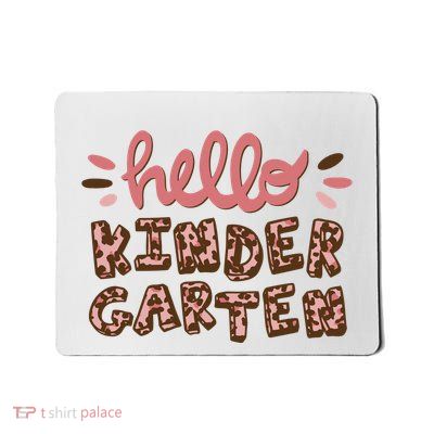 Hello Kindergarten Leopard Cute Mousepad