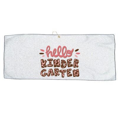 Hello Kindergarten Leopard Cute Large Microfiber Waffle Golf Towel
