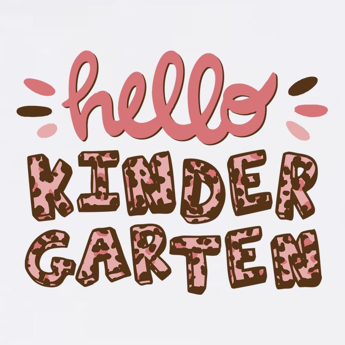 Hello Kindergarten Leopard Cute Premium T-Shirt