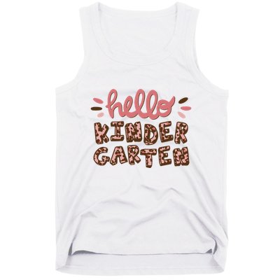 Hello Kindergarten Leopard Cute Tank Top