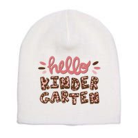 Hello Kindergarten Leopard Cute Short Acrylic Beanie