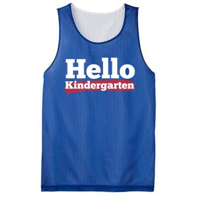 Hello Kindergarten Meaningful Gift Mesh Reversible Basketball Jersey Tank