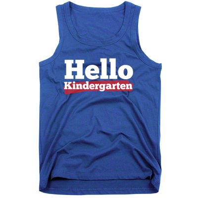 Hello Kindergarten Meaningful Gift Tank Top