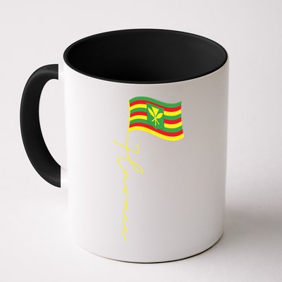 Hawaii Kanaka Maoli Signature Flag Pole Hawaiian Flag Mug