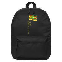 Hawaii Kanaka Maoli Signature Flag Pole Hawaiian Flag 16 in Basic Backpack
