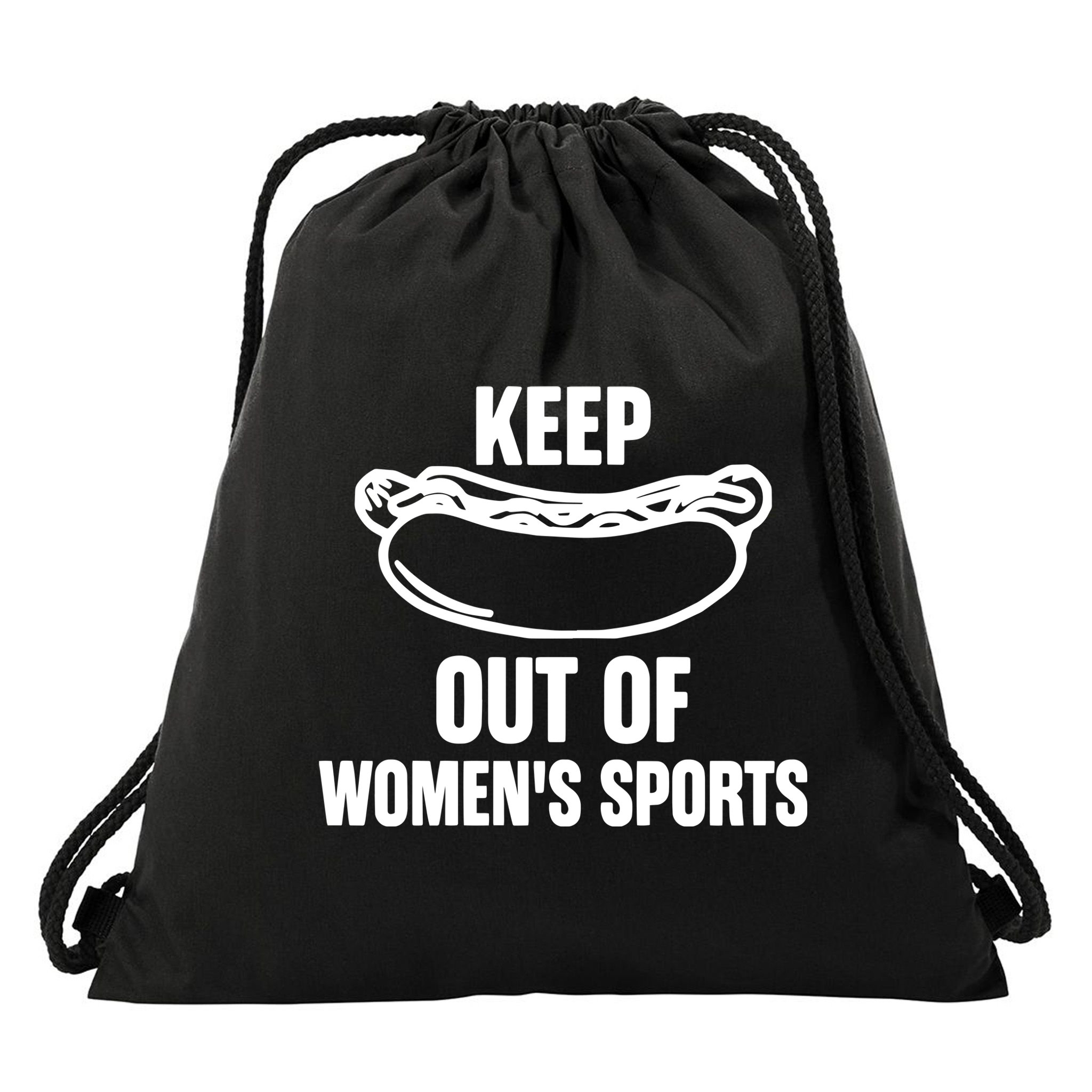 Hotdog Keep Out Of Women Sports Drawstring Bag