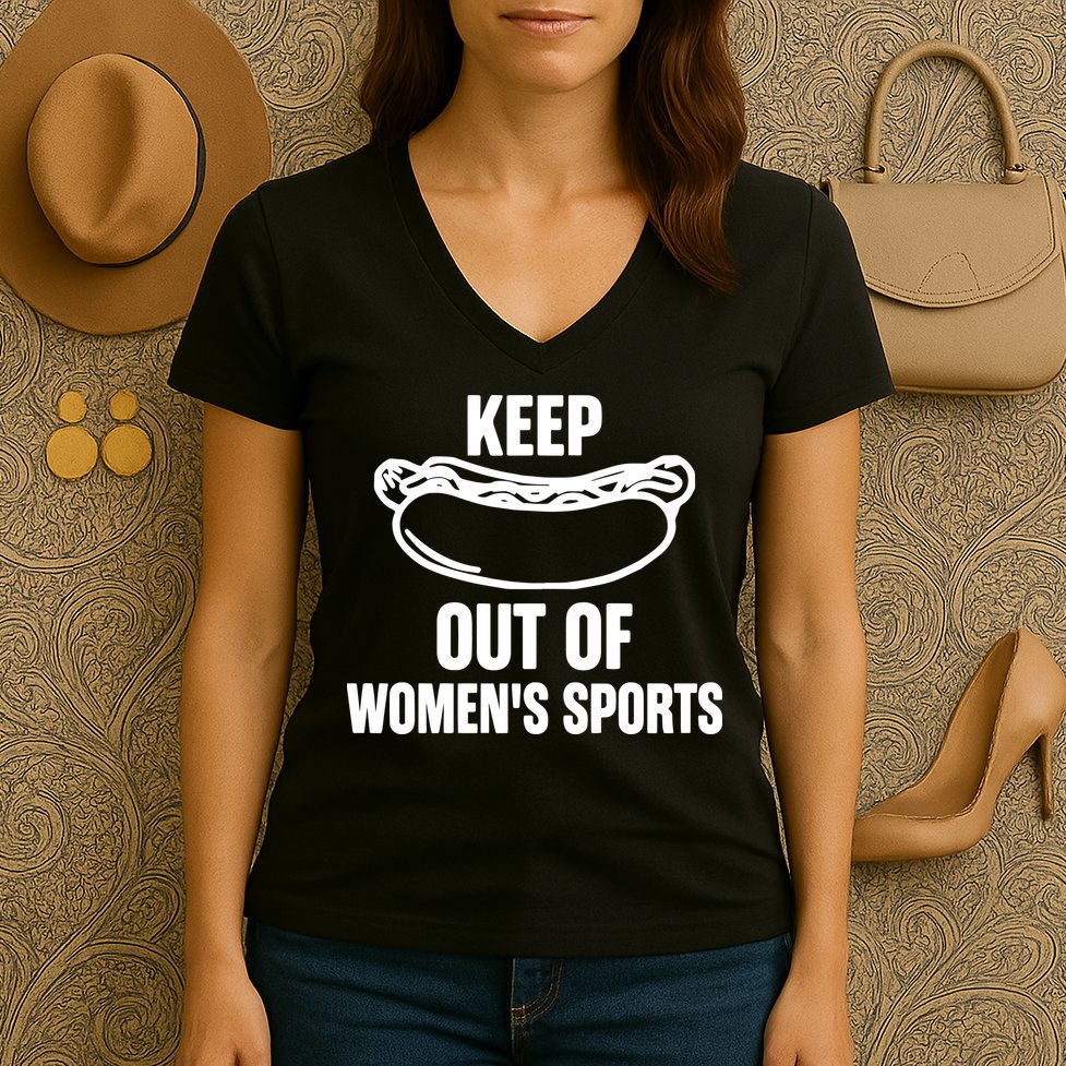 Hotdog Keep Out Of Women Sports Women's V-Neck T-Shirt