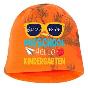 Hello Kindergarten Prek Grad Goodbye Preschool Graduation Kati - Camo Knit Beanie