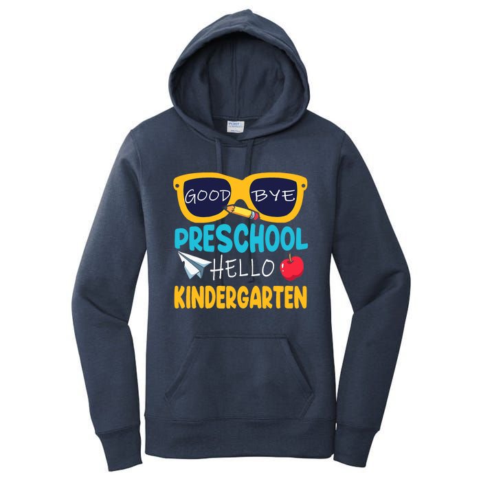 Hello Kindergarten Prek Grad Goodbye Preschool Graduation Women's Pullover Hoodie