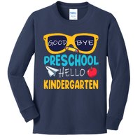 Hello Kindergarten Prek Grad Goodbye Preschool Graduation Kids Long Sleeve Shirt