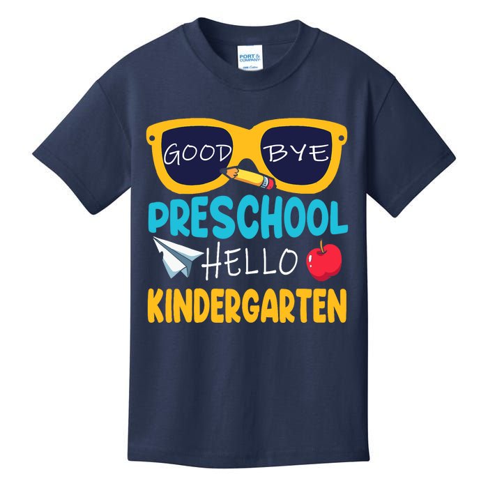 Hello Kindergarten Prek Grad Goodbye Preschool Graduation Kids T-Shirt