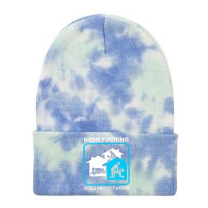 Homefucking Kills Prostitution Tie Dye 12in Knit Beanie