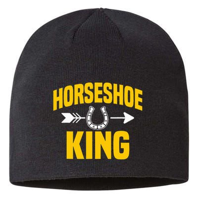 Horseshoe King Pitching Horse Lover Ferrier Sustainable Beanie