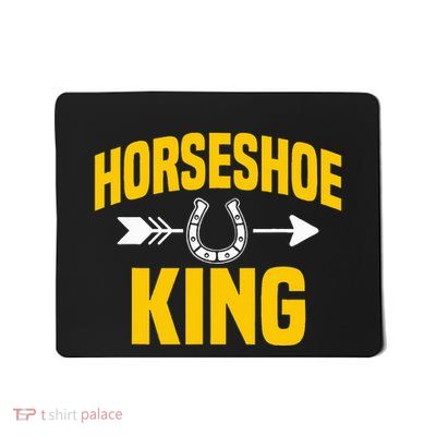 Horseshoe King Pitching Horse Lover Ferrier Mousepad