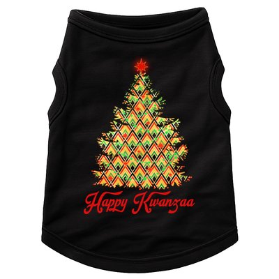 Happy Kwanzaa Pattern Christmas Tree Doggie Tank