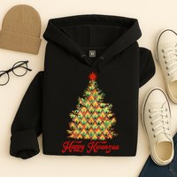 Happy Kwanzaa Pattern Christmas Tree Hoodie