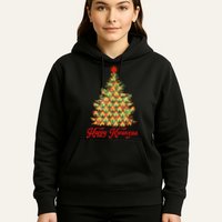 Happy Kwanzaa Pattern Christmas Tree Hoodie