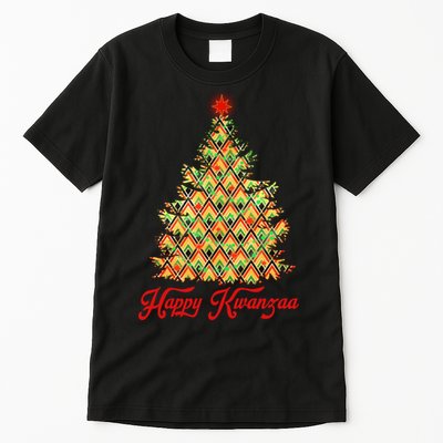 Happy Kwanzaa Pattern Christmas Tree Tall T-Shirt