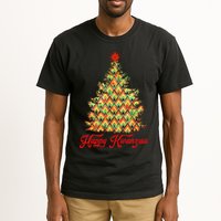 Happy Kwanzaa Pattern Christmas Tree Tall T-Shirt