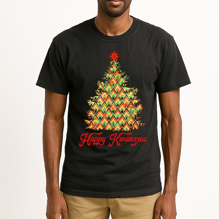 Happy Kwanzaa Pattern Christmas Tree Tall T-Shirt