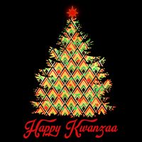 Happy Kwanzaa Pattern Christmas Tree Backpack