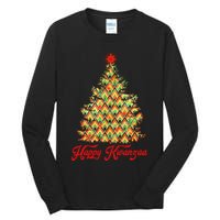 Happy Kwanzaa Pattern Christmas Tree Tall Long Sleeve T-Shirt