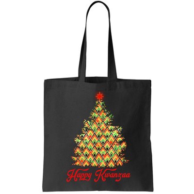 Happy Kwanzaa Pattern Christmas Tree Bag