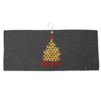 Happy Kwanzaa Pattern Christmas Tree Large Microfiber Waffle Golf Towel