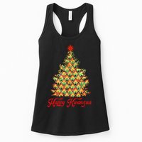 Happy Kwanzaa Pattern Christmas Tree Womens Tank Top