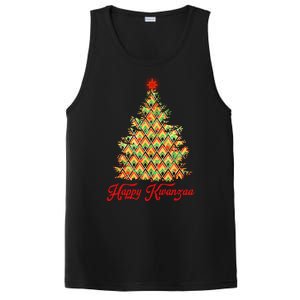 Happy Kwanzaa Pattern Christmas Tree PosiCharge Competitor Tank