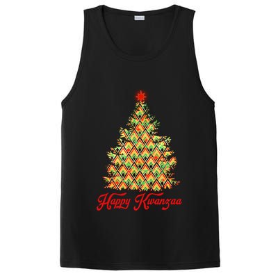 Happy Kwanzaa Pattern Christmas Tree PosiCharge Competitor Tank