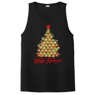 Happy Kwanzaa Pattern Christmas Tree PosiCharge Competitor Tank