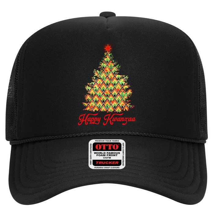Happy Kwanzaa Pattern Christmas Tree Hat