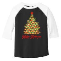 Happy Kwanzaa Pattern Christmas Tree Toddler Fine Jersey T-Shirt