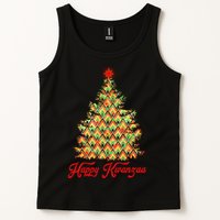 Happy Kwanzaa Pattern Christmas Tree Tank Top