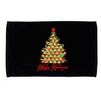 Happy Kwanzaa Pattern Christmas Tree Microfiber Hand Towel