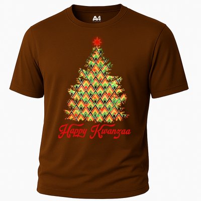 Happy Kwanzaa Pattern Christmas Tree Performance Shirt