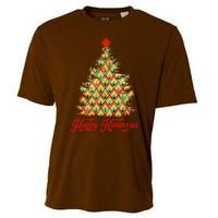 Happy Kwanzaa Pattern Christmas Tree Cooling Performance Crew T-Shirt