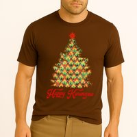 Happy Kwanzaa Pattern Christmas Tree Performance Shirt