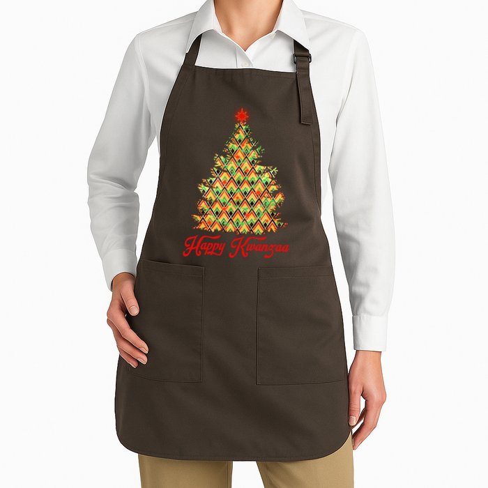Happy Kwanzaa Pattern Christmas Tree Apron