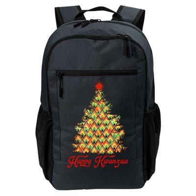 Happy Kwanzaa Pattern Christmas Tree Daily Commute Backpack