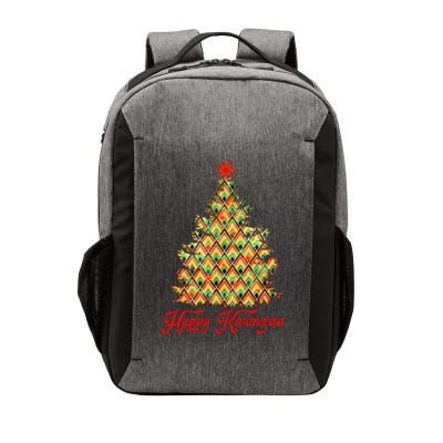 Happy Kwanzaa Pattern Christmas Tree Vector Backpack