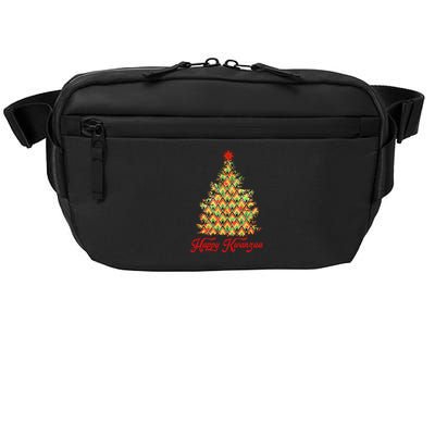 Happy Kwanzaa Pattern Christmas Tree Crossbody Pack