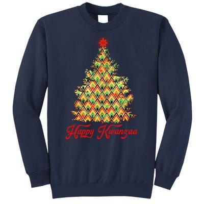 Happy Kwanzaa Pattern Christmas Tree Sweatshirt