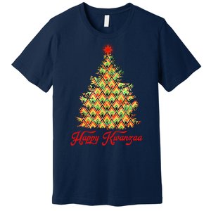 Happy Kwanzaa Pattern Christmas Tree Premium T-Shirt