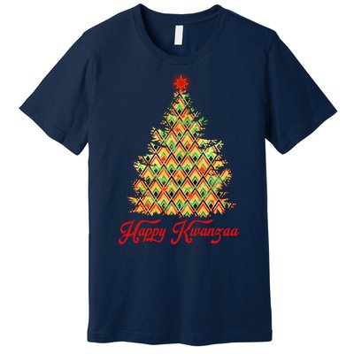 Happy Kwanzaa Pattern Christmas Tree Premium T-Shirt