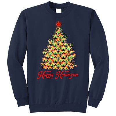 Happy Kwanzaa Pattern Christmas Tree Tall Sweatshirt