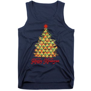 Happy Kwanzaa Pattern Christmas Tree Tank Top