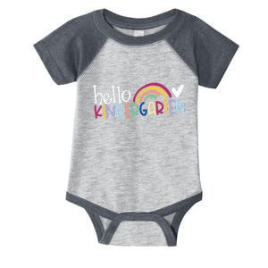 Hello Kindergarten Rainbow Back To School Infant Baby Jersey Bodysuit