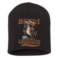 Howdy Kindergarten Raccoon Cowboy Western Back To School Gift Short Acrylic Beanie